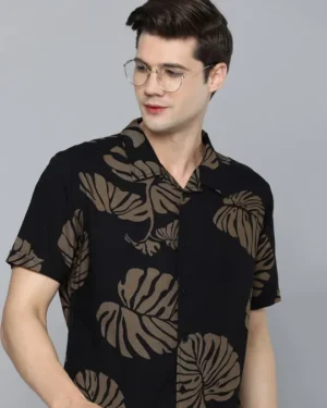 Slim Fit Floral Opaque Printed Casual Shirt