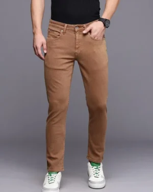 Men Smart Slim Fit Low-Rise Light Fade Stretchable Jeans