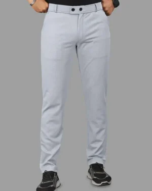 Men Textured Tailored Trousers
