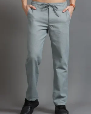 Men Loose Fit Linen Trousers