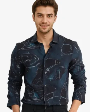 Men Comfort Opaque Printed Casual Shirt